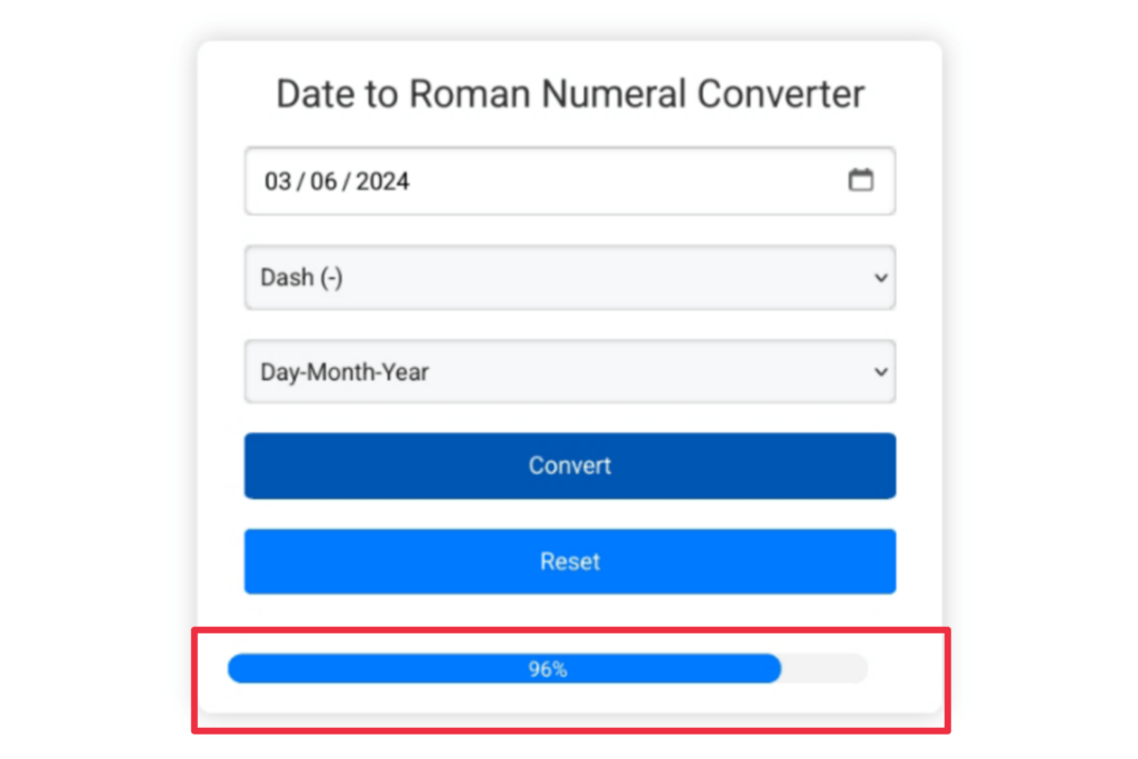 Date to Roman Numeral Converter