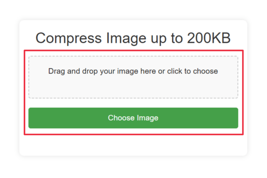 Compress images up to 200kb