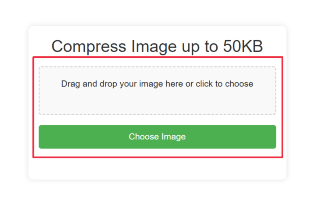 Compress images up to 50kb