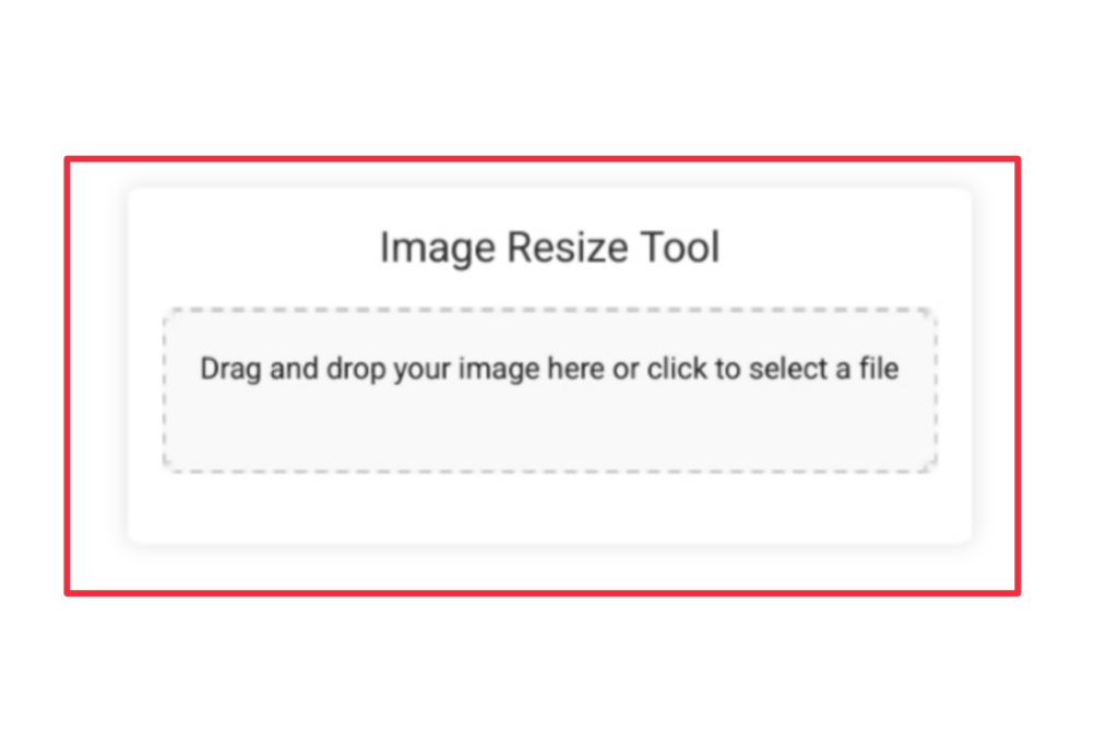 Image resize tool