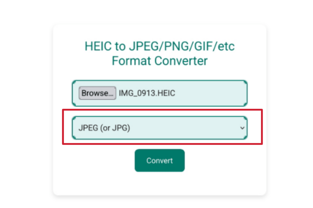 Heic to jpeg/png/gif/etc format converter