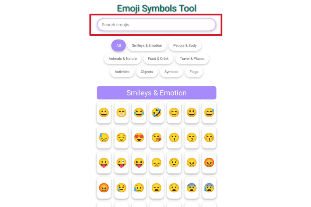 Emoji symbols tool, emoji, emoji symbols, emoji copy past,