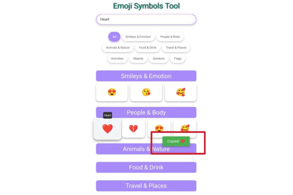 Emoji symbols tool, emoji, emoji symbols, emoji copy past,