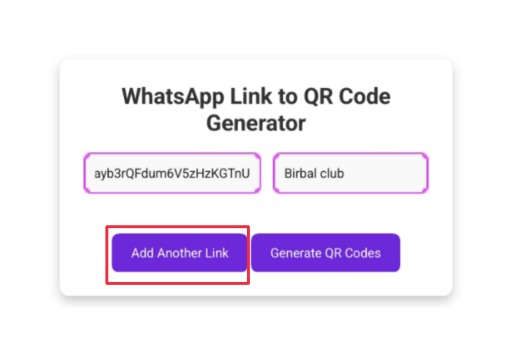 Whatsapp link to qr code generator