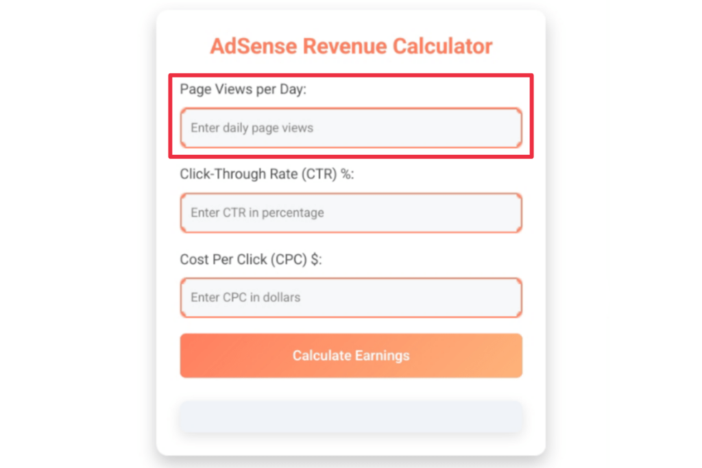 Adsense revenue calculator, adsense revenue,