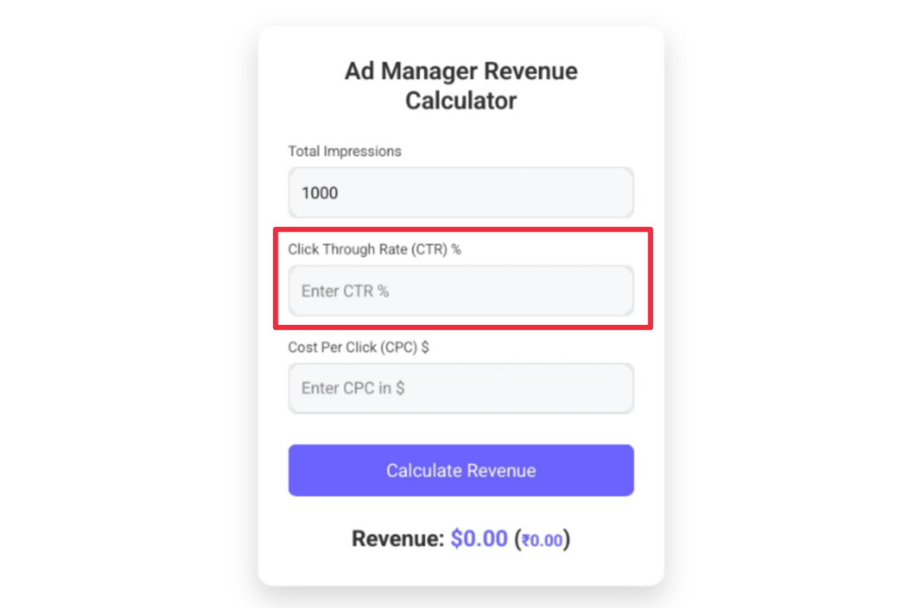 Ad manager revenue calculator, ad manager revenue, adsence revenue calculator