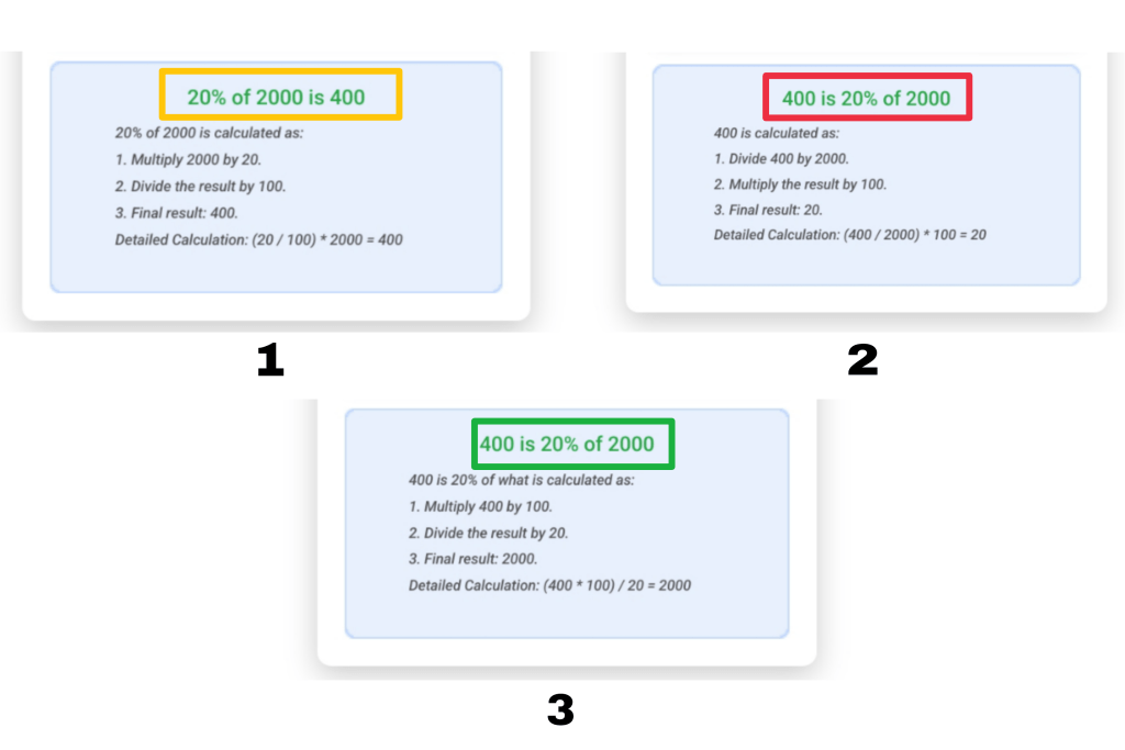 Percentage calculator